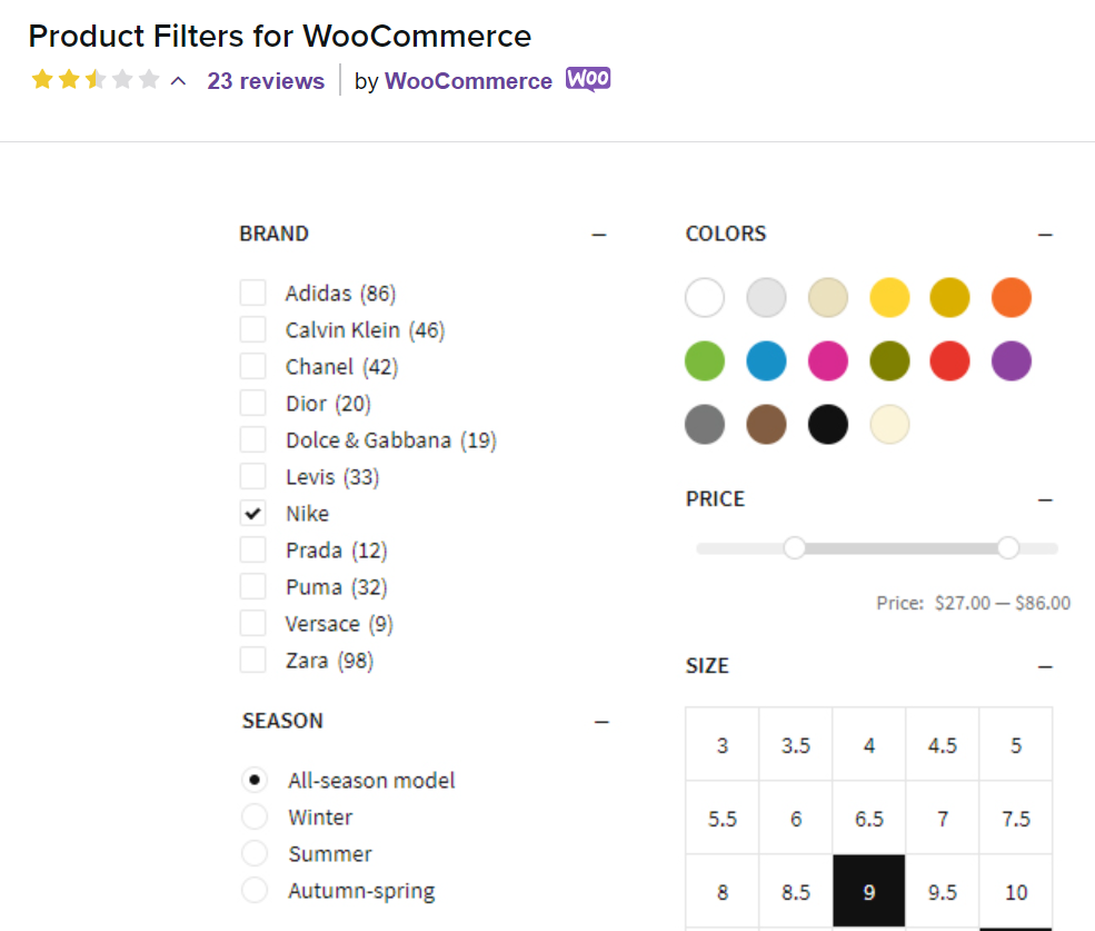 Product Filters for WooCommerce
